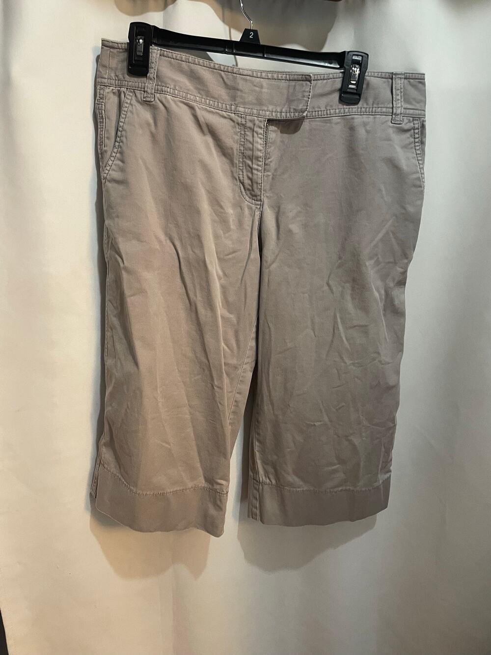Ann taylor LOFT gray capri pants women 10